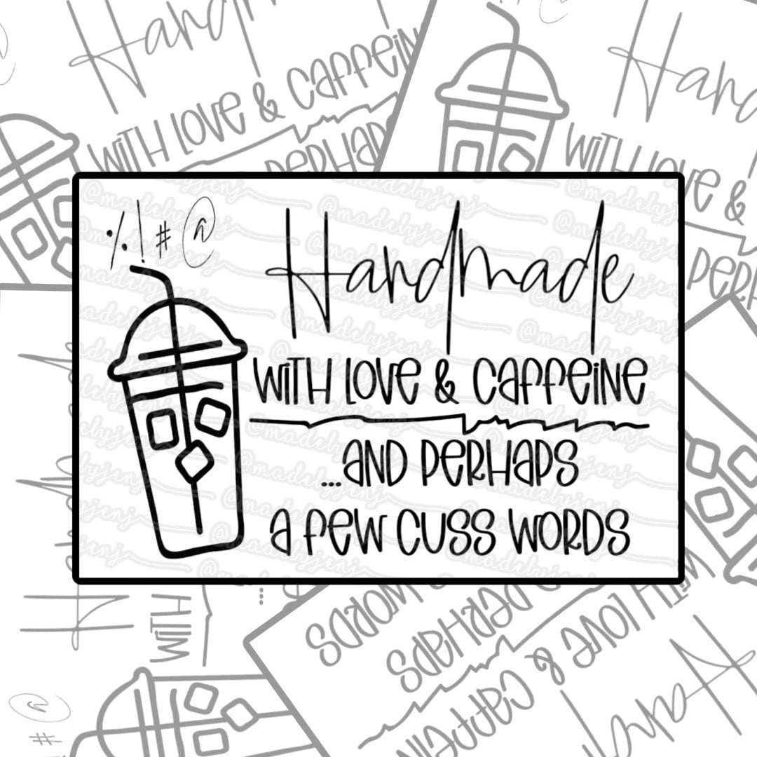 Handmade w-Caffeine - Thermal Label Design